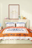 Marka Nevresim Takımı Çift Kişilik Pamuklu Saten Kumaş 6 Parça 3D Dijital Baskı Duvet Cover Set