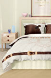 Marka Nevresim Takımı Çift Kişilik Pamuklu Saten Kumaş 6 Parça 3D Dijital Baskı Duvet Cover Set