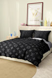 Marka Nevresim Takımı Çift Kişilik Pamuklu Saten Kumaş 6 Parça 3D Dijital Baskı Duvet Cover Set Model No:72