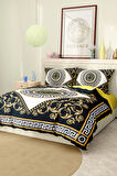 Marka Nevresim Takımı Çift Kişilik Pamuklu Saten Kumaş 6 Parça 3D Dijital Baskı Duvet Cover Set