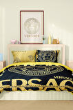 Marka Nevresim Takımı Çift Kişilik Pamuklu Saten Kumaş 6 Parça 3D Dijital Baskı Duvet Cover Set