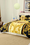 Marka Nevresim Takımı Çift Kişilik Pamuklu Saten Kumaş 6 Parça 3D Dijital Baskı Duvet Cover Set