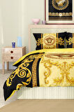 Marka Nevresim Takımı Çift Kişilik Pamuklu Saten Kumaş 6 Parça 3D Dijital Baskı Duvet Cover Set
