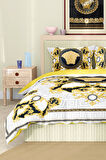 Marka Nevresim Takımı Çift Kişilik Pamuklu Saten Kumaş 6 Parça 3D Dijital Baskı Duvet Cover Set
