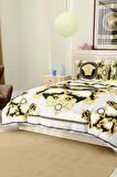 Marka Nevresim Takımı Çift Kişilik Pamuklu Saten Kumaş 6 Parça 3D Dijital Baskı Duvet Cover Set