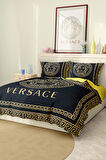 Marka Nevresim Takımı Çift Kişilik Pamuklu Saten Kumaş 6 Parça 3D Dijital Baskı Duvet Cover Set