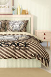 Marka Nevresim Takımı Çift Kişilik Pamuklu Saten Kumaş 6 Parça 3D Dijital Baskı Duvet Cover Set