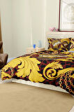 Marka Nevresim Takımı Çift Kişilik Pamuklu Saten Kumaş 6 Parça 3D Dijital Baskı Duvet Cover Set