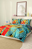 Marka Nevresim Takımı Çift Kişilik Pamuklu Saten Kumaş 6 Parça 3D Dijital Baskı Duvet Cover Set