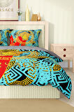 Marka Nevresim Takımı Çift Kişilik Pamuklu Saten Kumaş 6 Parça 3D Dijital Baskı Duvet Cover Set
