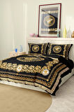 Marka Nevresim Takımı Çift Kişilik Pamuklu Saten Kumaş 6 Parça 3D Dijital Baskı Duvet Cover Set