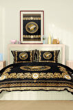 Marka Nevresim Takımı Çift Kişilik Pamuklu Saten Kumaş 6 Parça 3D Dijital Baskı Duvet Cover Set