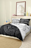 Marka Nevresim Takımı Çift Kişilik Pamuklu Saten Kumaş 6 Parça 3D Dijital Baskı Duvet Cover Set