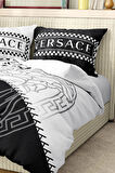 Marka Nevresim Takımı Çift Kişilik Pamuklu Saten Kumaş 6 Parça 3D Dijital Baskı Duvet Cover Set