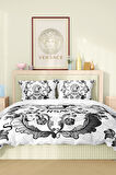 Marka Nevresim Takımı Çift Kişilik Pamuklu Saten Kumaş 6 Parça 3D Dijital Baskı Duvet Cover Set