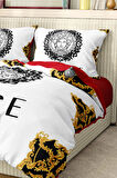 Marka Nevresim Takımı Çift Kişilik Pamuklu Saten Kumaş 6 Parça 3D Dijital Baskı Duvet Cover Set