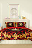 Marka Nevresim Takımı Çift Kişilik Pamuklu Saten Kumaş 6 Parça 3D Dijital Baskı Duvet Cover Set