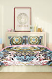 Marka Nevresim Takımı Çift Kişilik Pamuklu Saten Kumaş 6 Parça 3D Dijital Baskı Duvet Cover Set