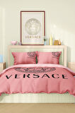 Marka Nevresim Takımı Çift Kişilik Pamuklu Saten Kumaş 6 Parça 3D Dijital Baskı Duvet Cover Set