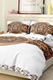 Marka Nevresim Takımı Çift Kişilik Pamuklu Saten Kumaş 6 Parça 3D Dijital Baskı Duvet Cover Set