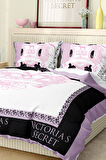 Marka Nevresim Takımı Çift Kişilik Pamuklu Saten Kumaş 6 Parça 3D Dijital Baskı Duvet Cover Set