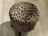 MERCAN MOBİLYA Leopar Desenli Puf Bench  43 cm
