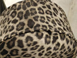 MERCAN MOBİLYA Leopar Desenli Puf Bench  43 cm