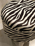 MERCAN MOBİLYA Leopar Desenli Puf Bench 43 cm