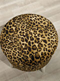 MERCAN MOBİLYA Leopar Desenli Puf Bench 43cm