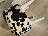 MERCAN MOBİLYA Leopar Desenli Puf Bench 43 cm