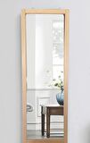 Duvar ahşap hol antre boy ayna 130x45