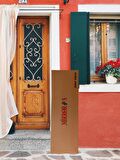 Siyah Ahşap boy ayna hol antre room 130x45