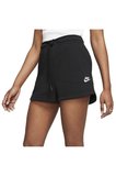 Sportswear Essential Women's French Terry Shorts Black Pamuklu Kısa Kadın Şort Siyah