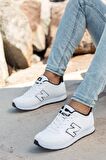 Erkek Bağcıklı Düz Comfort Rahat Taban Casual Sneaker Yürüyüş Spor Ayakkabı