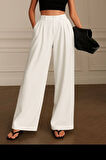 Kadın Yüksek Bel Bol Paça Pantolon