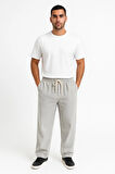 Erkek Fitilli Kadife Cepli Buggy Pantolon Oversize Rahat Kalıp - Gri