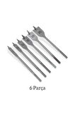 ( 6 Parça ) Yaprak Ahşap Delme Oyma Matkap Uç Seti 10mm - 12mm - 16mm - 18mm - 20mm - 25mm