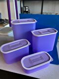 Tupperware Multi Oval Saklama Set 4 lü 