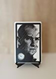 ahşap  Atatürk Silüetli masa saati