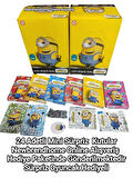 Mini Sürpriz Kutular (24 Adet Mini Sürpriz Kutuları) Minions Oyun Karakter Kartları Ve Sticker