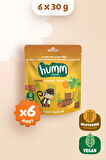 Humm Organic Organik Glutensiz Vegan Muzlu Kek Atıştırmalık Paketi - 30 G X 6 adet