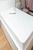 MyCey Fitted Çift Kişilik Alez 160x200+30 Cm Micro Kumaş Sıvı Geçirmez