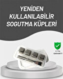 Çevre Dostu Metal Buz Küpü ve Kullanışlı Klips Seti