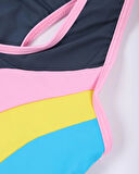 Kız Çocuk Şortlu Bikini- Yüzücü Myo5956