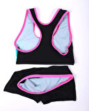 Kız Çocuk Şortlu Bikini- Yüzücü Myo5956