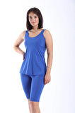 Kadın Dizüstü Taytlı Tankini Mayo Takımı 38-52