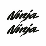 Miyrem Ninja Yazı Motosiklet Sticker 2 Adet 15 x 6 cm