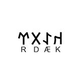 Miyrem Göktürkçe KADER İsmi Yazı Sticker Yükseklik 5 Cm