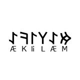 Miyrem Göktürkçe MELİKE İsmi Yazı Sticker Yükseklik 5 Cm