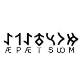 Miyrem Göktürkçe MUSTAFA İsmi Yazı Sticker Yükseklik 5 Cm